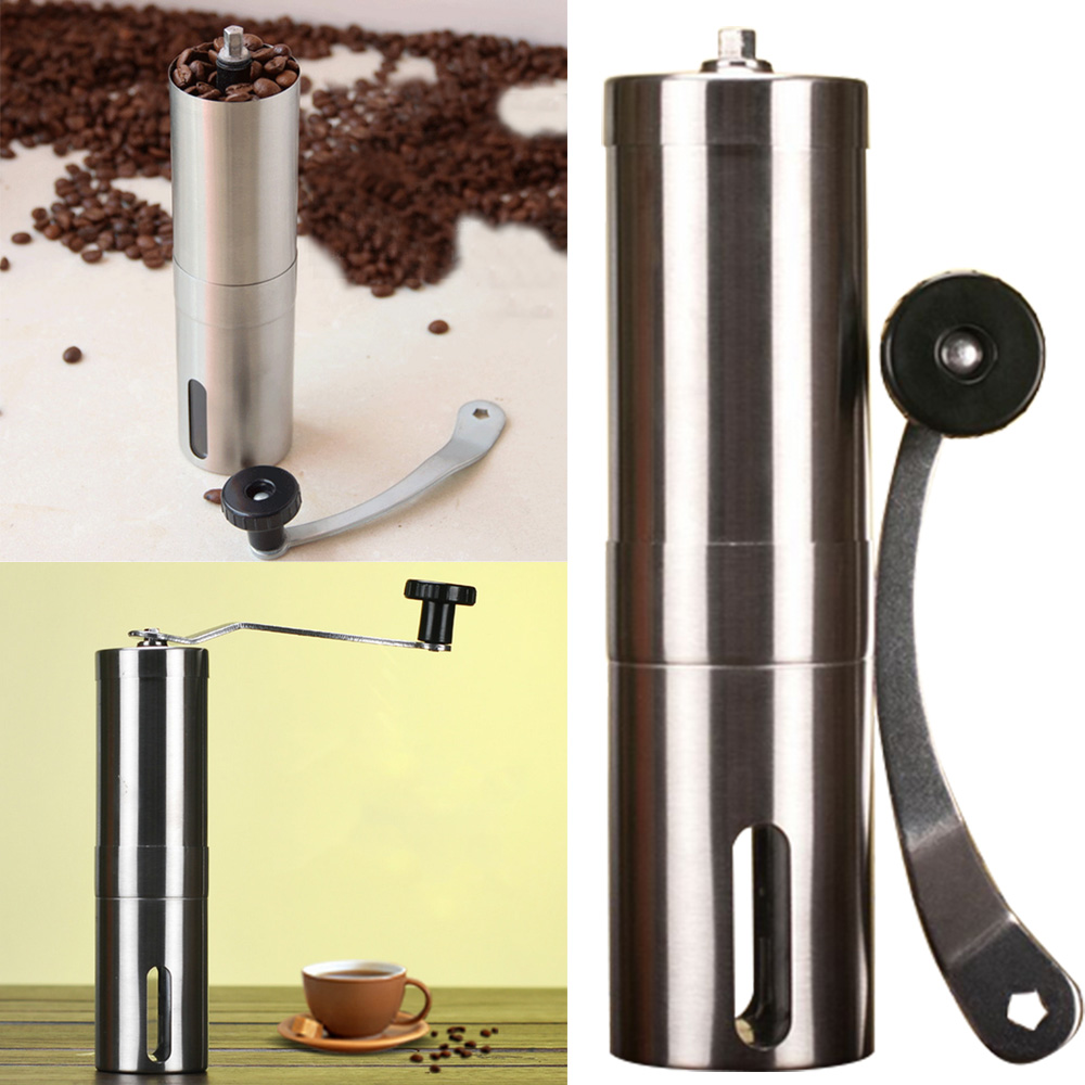 Behogar 수동 커피 그라인더 핸드 스테인레스 스틸 도자기 코어 그라인딩 카페 버 밀 분쇄기 세라믹 옥수수 커피 머신